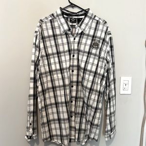 Harley Davidson WILLIE G skull button up long sleeve shirt 2X